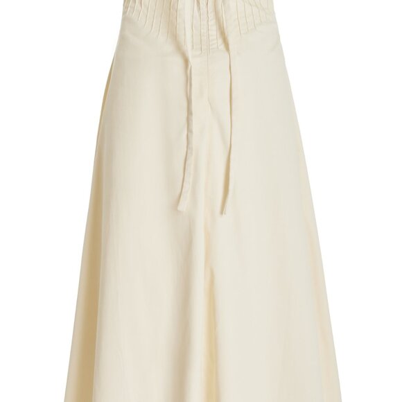 Marlies Grace Exclusive Lou Cotton-Blend Midi Dress strapless beautiful NWT - Picture 3 of 11